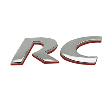 Nye 3D-metal-Bil Styling RC Emblem Bilens Bagagerum Bag Dekoration, Klistermærke Til PEUGEOT 207 RC SPORT GT 308 306 106 206 205 208