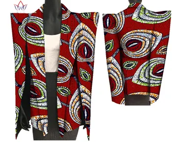 Nye Afrikanske Udskrive Wax Coat Dashiki Blazer Plus Størrelse 6xl Afrika Stil Tøj til Kvinder Afgrøde Top Afslappet Frakke WY3199