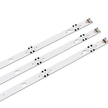 Nye Kit 3 STK 7LEDs 830mm LED-baggrundsbelysning strip for LGTV 43UJ634V 43LJ61_FHD_L LC43490059A LC43490058A Innotek 17Y 43inch_A-Type