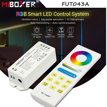 Nye Miboxer FUT043A FUT044A FUT045A RGB RGBW RGB CCT Smart LED-Kontrol System Smartphone APP/2,4 GHz RF-Kontrol CCT & Lysstyrke