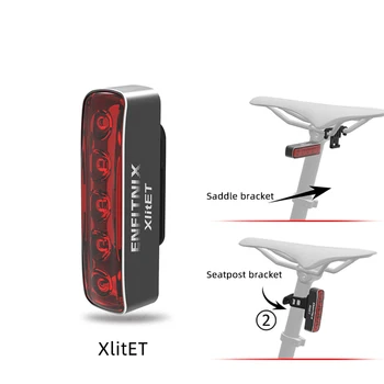 NYE XlitET Auto Start Stop Bremse Sensing Lommelygte For Cykel baglygte LED Cykling XlIte 100 CubeliteII 200 Baglygte