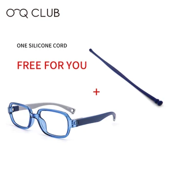 O-Q CLUB Kids Briller Ramme Square Nærsynethed Optiske Briller TR90 Silikone Briller Fleksibel Safe Children ' s Eyewear 2510