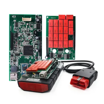 OBDII Multidiag V9.0 Dobbelt Grønne Bord Bluetooth-Bil, Lastbil Diagnostisk Værktøj Scanner TCS 2016.0 Nyeste/.3 Keygen Software