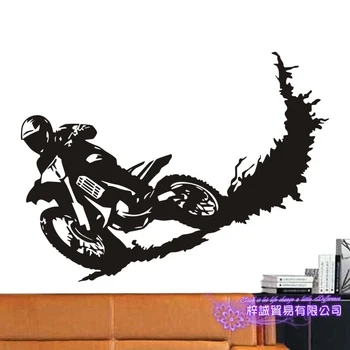 Off-road Motorcykel Klistermærker Racing Køretøj Motocross Plakater Vinyl vægoverføringsbilleder Indretning Vægmaleri Ekstrem Autocycle Racing Decals