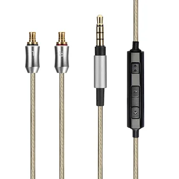 OKCSC A2DC jack Hovedtelefon Kabel 3,5 mm Stik OFC Sølv Forgyldt Wire for Audio-Technica Hovedtelefoner ATH-LS70/ATH-LS50/ATH-E40/ATH-E50