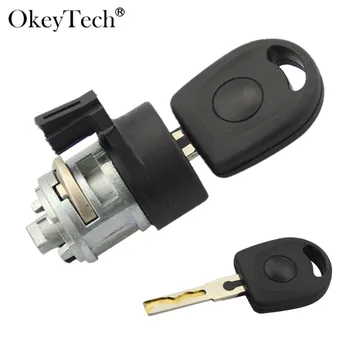 Okeytech Bil startnøglen låsecylinder For Volkswagen VW SAGITAR PASSAT Bora Auto Ændret Udskiftning af Låsen Sæt