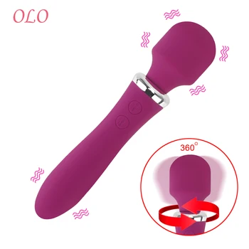 OLO Magic Wand AV Vibrator G Spot vibrator Dildo Dual Motorer Vibratorer Klitoris Stimulator Vaginal Massageapparat sexlegetøj til Kvinde