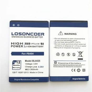Oprindelige LOSONCOER 2600mAh BL6425 Batteri til fly FS454 Nimbus 8 FS455 Nimbus 11 FS456 Nimbus 14 FS457 Nimbus 15 Batteri