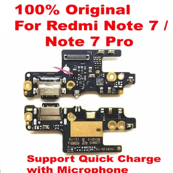 Originale Arbejder Opladning af yrelsen For Xiaomi Redmi Note 7 Note7 Pro-USB-Stik Oplad Oplader Dork Stik Mikrofon Flex Kabel