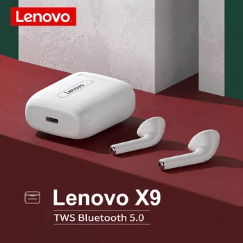 Originale Lenovo Øretelefon X9 LP2 XT91 TWS Trådløse Bluetooth Hovedtelefoner Touch Kontrol Hovedtelefoner Stereo HD Call 300mAh Modersmål Lyd
