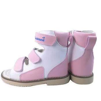Ortoluckland Lille Barn Pige Mode Sko Prinsesse High Top Ortopædisk Fodtøj Til Børn Pink Sandal Med Remme