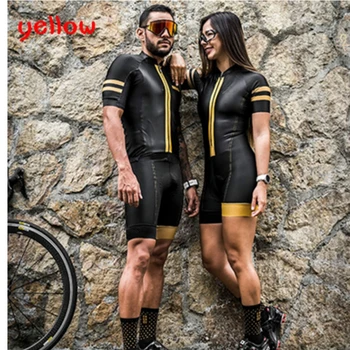 Par cykling bære korte Ærmer cykling, Triathlon dragt tøj Cykling Skinsuit sæt Maillot Ropa Ciclismo piger buksedragt sæt