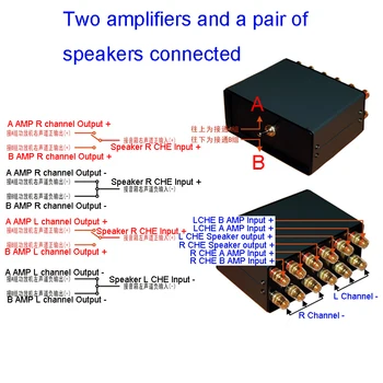 Passiv Audio Signal Switcher I 2 Ud Af 2 I 1Out Skifte Selector Boks Lyd Lyd Signal Splitter Med Volumen Kontrol G1041