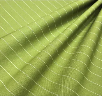Pinstripe Twill Stof, Elastisk Polyester Kvinder Passer Uniform Kjole Skjorte, Nederdel Stof DIY Håndlavet bredde 1,5 m*længde 1m