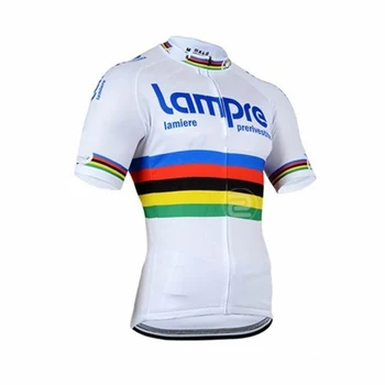 Pro team lampre trøje maillot åndbar sommer Kort ærmet cykel tøj hurtig tør MTB Ropa Ciclismo Cykel maillot