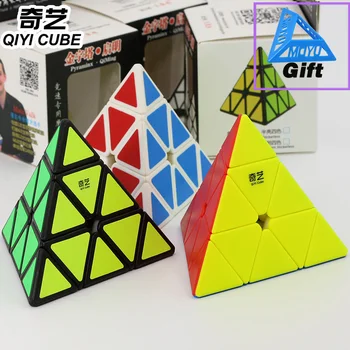 QiYi Magic cube gåder XMD magiske terninger Pyramide 3x3 Pyramorphix 3x3x3 stickerless og klistermærker professionelle hastighed cube twist toy
