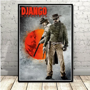 Quentin Tarantino Django Unchained Klassiske Film Vintage Plakat Og Print Kunst Maleri Væg Billeder Til Stuen Home Decor