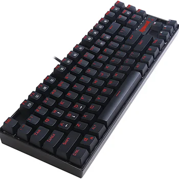 Redragon K552 87Keys LED-Baggrundsbelyst Enkelt Farve nøgler Mekanisk Gaming tastatur til en Gamer Layout