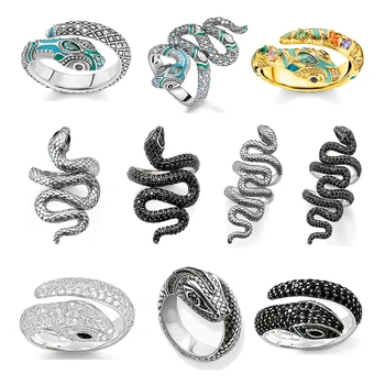 Resizable Snake Ringe 925 Sterling Sølv Thomas Klassiske Bohemia Magiske Mode God Jewerly Til Kvinder, Mænd 2020 Gave I