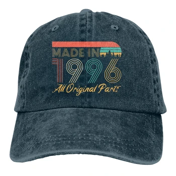 Retro fødselsdag gave Bomuld Baseball Cap Cap Snapback Hat Sommeren Cap Hip Hop Cap Lavet I 1996, Alle Originale Dele Vintage Hatte