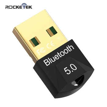 Rocketek USB Bluetooth Dongle Adapter 5.0 til PC Højttaler Trådløse Mus Bluetooth Musik, Audio Receiver Transmitter aptx