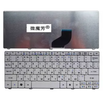 RUC Tastatur til Acer til Aspire One Happy, Happy 2 ZE-7 HAPPY2 E100 AOE100 P0VE6 POVE6 ZE6 ZE7 N55C RU hvid Laptop Tastatur