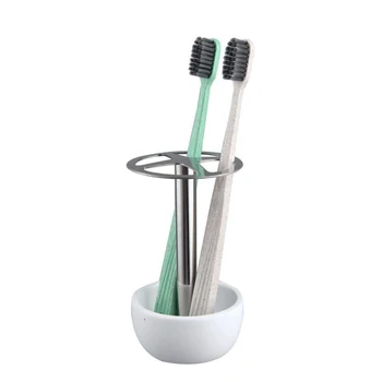 Rustfrit stål tandbørsteholder Multi-Funktion bordservice Opbevaring stå Hjemme makeup Børste rack Badeværelse Tilbehør Sæt
