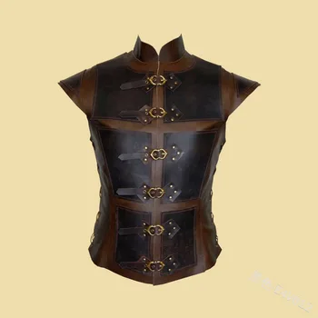 Rustning Vest Vintage Middelalderlige Steampunk Brystet Vagt Viking Warrior Knight Cosplay Costume Larp Brystskjoldet Gear Til Mænd, Kvinder Plus