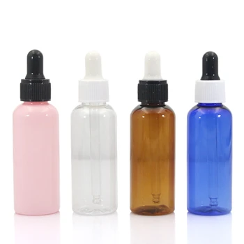 Sedorate 30 stk/Masse PET Tom Kosmetiske Flaske 50 ML Gummi Dropper Æterisk Olie Flaske Parfume Dropper Beholdere JX087-2