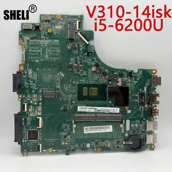 SHELI FOR Lenovo E42-80 V310-14ISK DA0LV6MB6F0 bundkort med CPU i5-6200U 4G DDR4 RAM test pass