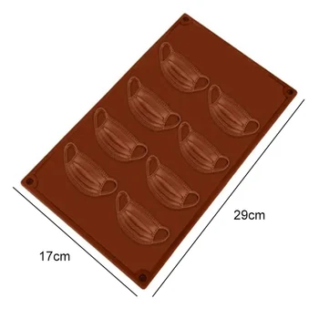 Silikone Chokolade Skimmel MASKE Former Chokolade Bagning Værktøjer Non-stick Silikone Kage form for Gelé og Slik Skimmel 3D DIY Indretning 2021