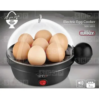 Sinbo Multi-funktion hurtigt elektrisk æg-komfur 7 æg kapacitet hurtig æg kedel damper automatisk lukning køkken cook