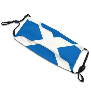 Skotland Flag Genanvendelige Ansigtsmaske Støvtæt Beskyttelse Cover Unisex Respirator Dæmpe