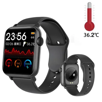 Smart Ur Fuld Touch Kroppens Temperatur Ure Fitness Tracker Blodtryk Smart Ur GTS Smartwatch Til Android, IOS Ny