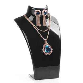 Smykker som Halskæde, Øreringe Plast Mannequin Bust Displayet Stå Arrangør Indehaveren af høj kvalitet