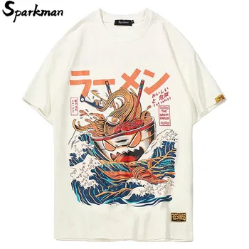 Sommeren 2018 Tshirt Japansk Tegneserie 3d-Print Kort Ærme T-Shirts Streetwear Mode Afslappet Mænd Hip Hop T-shirt i Retro Tops Tees
