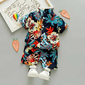 Sommeren Baby Boy Tøj Tøj Sæt Spædbarn Baby Drenge Tøj, der Passer til Print-Shirt + Shorts 2stk Baby Boy Tøj Børn Stranden Kostume