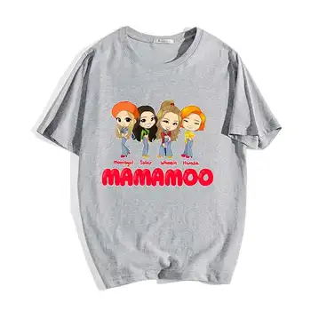Sommeren Oversized T-Shirt Mænd Mamamoo Udskrivning Mode O Hals kortærmet T-shirt til Drenge Harajuku Tees Bomulds-Tshirt Kvindelige