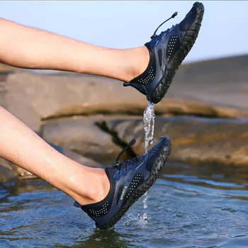 Sommeren vand sko til mænd beach sandaler opstrøms sport sko, til quick-tørring af floden havet tøfler dykning svømning sko - Camping & Hiking \ www.jl-energy.dk