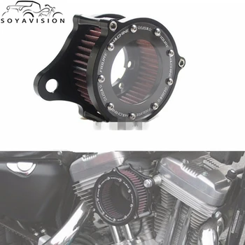 SOYAVISION Motorcykel Air Cleaner Indtagelse Filter Kit Til Harley Sportster Aluminium Hegn XL883 X1200 Air Filter Cleaner