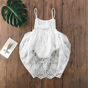 Hæl salvie udendørs Spædbarn baby pige tøj blonder rem hvid body part kjole blomstret tøj tøj -  Pigernes Tøj \ www.jl-energy.dk
