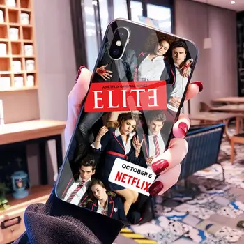 Spanske TV-serie Elite Coque Shell Telefon, Sag Hærdet Glas Til iPhone 11 Pro XR XS MAX 8 X 7 6S 6 Plus SE 2020 sag