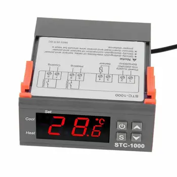 STC-1000 Digital Termostat Inkubator Temperatur Controller To Relæ-Output LED 110V 220V og 12V 24V 10A Varme Cool
