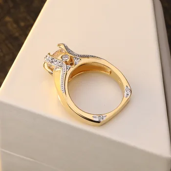 Stemplet 925 Sterling Sølv Ring Naturlige Zircon Sten til Kvinder, Mødre Anillos Bizuteria Bryllup Smykker Whtie Topas Ring Smykker