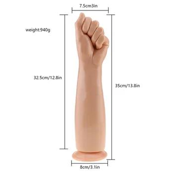 Super Enorm kunstig arm dildo sugekop stor penis hånd fisting toy gigantiske dildoer for kvinder expander adult sex toy store pik