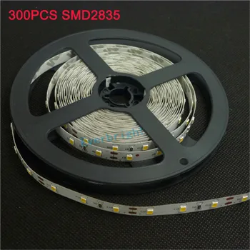 Super Lyse 5M 2835 SMD 120led/m 600Leds Hvid Varm Hvid Fleksibel LED Strip-12V Non-Vandtæt mere lysere end 3528 strip