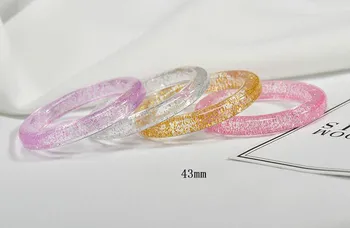Sydkorea gennemsigtig akryl smykker tilbehør håndlavet DIY lyse perle øreringe og atmosfæriske disco materialer