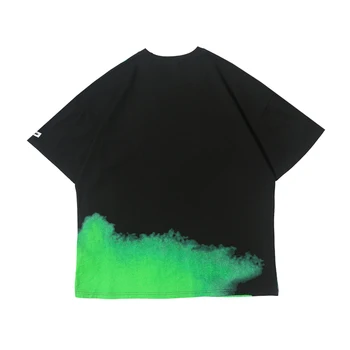 T-Shirt Mænd Retro 3D Karakter Mønster Hip Hop Streetwear O-hals, Korte Ærmer Ren Bomuld 2020 Spring Nye Oversize Mænds T-Shirt