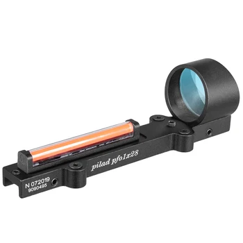Taktisk 1x28 Rød Fiber Red Dot Sight Anvendelsesområde Holografiske Syn Passer Shotgun Rib Jernbane Jagt Skydning Tilbehør Pilad PF0