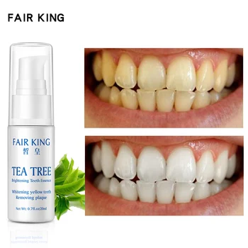 Tea Tree Tandblegning Essensen mundhygiejne Rengøring Serum Fjerner Plak Pletter Frisk Ånde Tand Blegning Dental FAIR KING